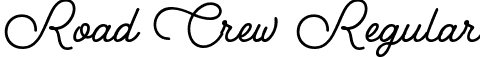 Road Crew Regular font | roadcrew-regular.ttf