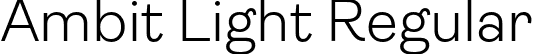 Ambit Light Regular font | Ambit-Light.otf