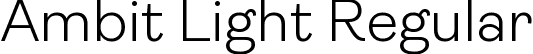 Ambit Light Regular font | Ambit-Light.ttf