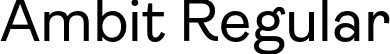 Ambit Regular font | Ambit-Regular.otf