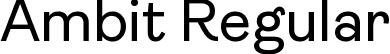 Ambit Regular font | Ambit-Regular.ttf