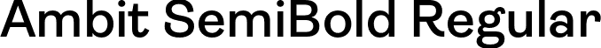 Ambit SemiBold Regular font | Ambit-SemiBold.otf