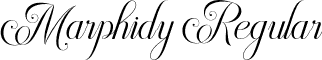 Marphidy Regular font | Marphidy OTF.otf