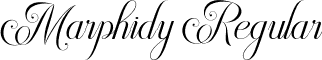 Marphidy Regular font | Marphidy TTF.ttf