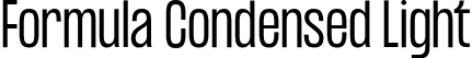 Formula Condensed Light font | formulacondensed-light.otf