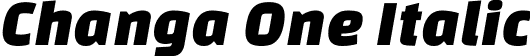 Changa One Italic font | ChangaOne-Italic.ttf