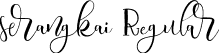 serangkai Regular font | serangkai-demo.ttf