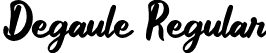 Degaule Regular font | Degaule.otf