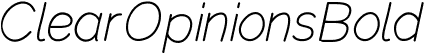 ClearOpinionsBold font | clearopinionsbold.ttf