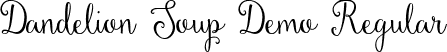 Dandelion Soup Demo Regular font | dandelion-soup-demo.ttf