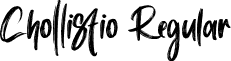 Chollistio Regular font | Chollistio.otf