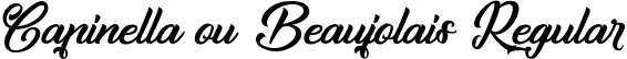 Capinella ou Beaujolais Regular font | capinella-ou-beaujolais.ttf