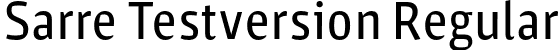 Sarre Testversion Regular font | stereotypes-sarre-testversion.otf