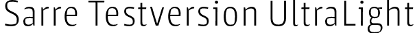 Sarre Testversion UltraLight font | stereotypes-sarre-testversion-ultralight.otf