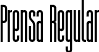 Prensa Regular font | prensa.otf