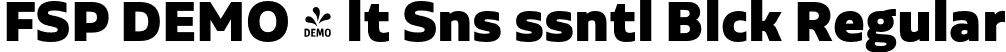 FSP DEMO - lt Sns ssntl Blck Regular font | Fontspring-DEMO-aaltosansessential-black.otf