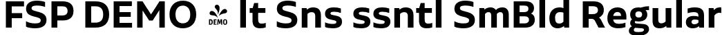 FSP DEMO - lt Sns ssntl SmBld Regular font | Fontspring-DEMO-aaltosansessential-semibold.otf