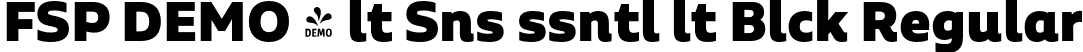 FSP DEMO - lt Sns ssntl lt Blck Regular font | Fontspring-DEMO-aaltosansessentialalt-black.otf