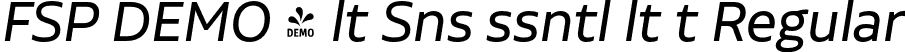 FSP DEMO - lt Sns ssntl lt t Regular font | Fontspring-DEMO-aaltosansessentialalt-regularit.otf