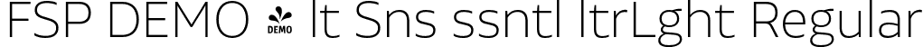 FSP DEMO - lt Sns ssntl ltrLght Regular font | Fontspring-DEMO-aaltosansessential-ultralight.otf