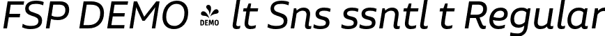 FSP DEMO - lt Sns ssntl t Regular font | Fontspring-DEMO-aaltosansessential-regularit.otf