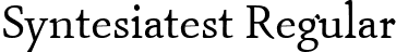 Syntesiatest Regular font | syntesia.ttf