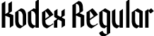 Kodex Regular font | kodex-regular.otf