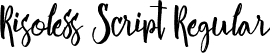 Risoless Script Regular font | risoless-script.ttf