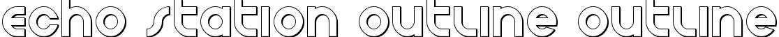 Echo Station Outline Outline font | echostationout.ttf