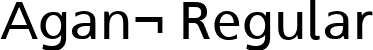 Agan¬ Regular font | agane-55-roman.ttf