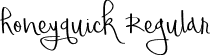 honeyquick Regular font | honeyquick.ttf