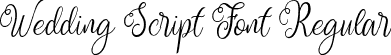 Wedding Script Font Regular font | WeddingScriptFont-Regular.otf