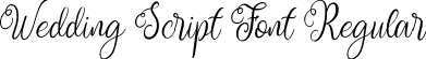 Wedding Script Font Regular font | WeddingScriptFont-Regular.ttf