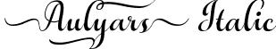 Aulyars Italic font | aulyars-italic.otf