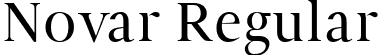 Novar Regular font | novar.ttf