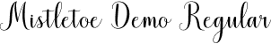 Mistletoe Demo Regular font | mistletoe-script-demo.otf