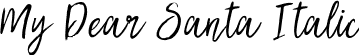 My Dear Santa Italic font | mydearsanta-italic.ttf