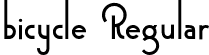 bicycle Regular font | bicycle-regular.otf