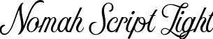 Nomah Script Light font | nomahscript-light.ttf