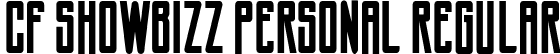 CF Showbizz PERSONAL Regular font | cfshowbizzpersonal-regular.ttf