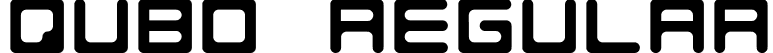 QUBO Regular font | qubo-regular.ttf