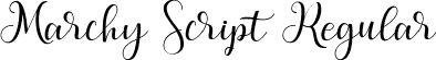 Marchy Script Regular font | marchy-script-demo.ttf