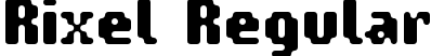 Rixel Regular font | Rixel.otf