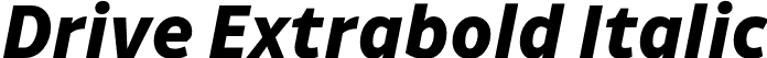 Drive Extrabold Italic font | Drive-ExtraboldItalic.otf