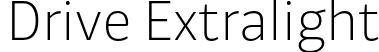 Drive Extralight font | Drive-Extralight.otf