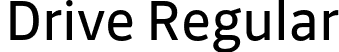 Drive Regular font | Drive-Regular.otf