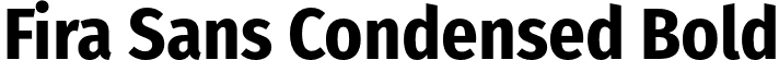 Fira Sans Condensed Bold font | FiraSansCondensed-Bold.otf