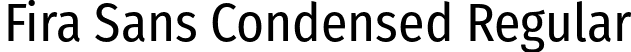 Fira Sans Condensed Regular font | FiraSansCondensed-Regular.otf