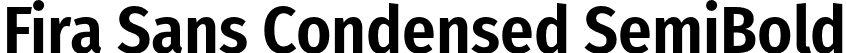 Fira Sans Condensed SemiBold font | FiraSansCondensed-SemiBold.otf