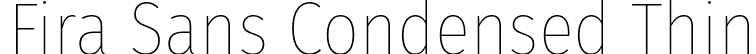 Fira Sans Condensed Thin font | FiraSansCondensed-Thin.otf
